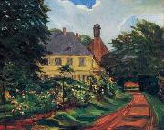Wilhelm Trubner Einfahrtsweg zum Stift Neuburg oil painting on canvas
